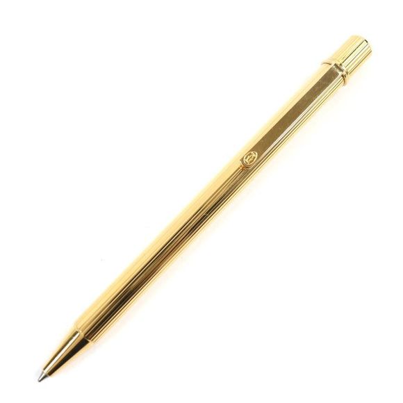 Cartier Must De Cartier Ballpoint Pen With Stripe Pattern...
